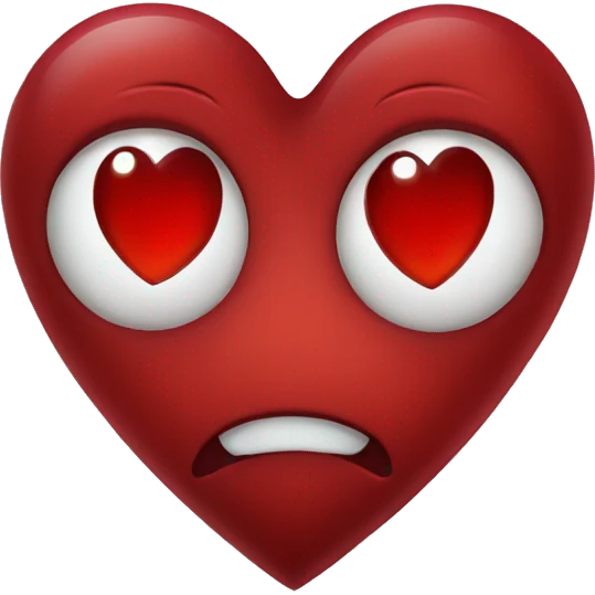 Blood color heart emoji