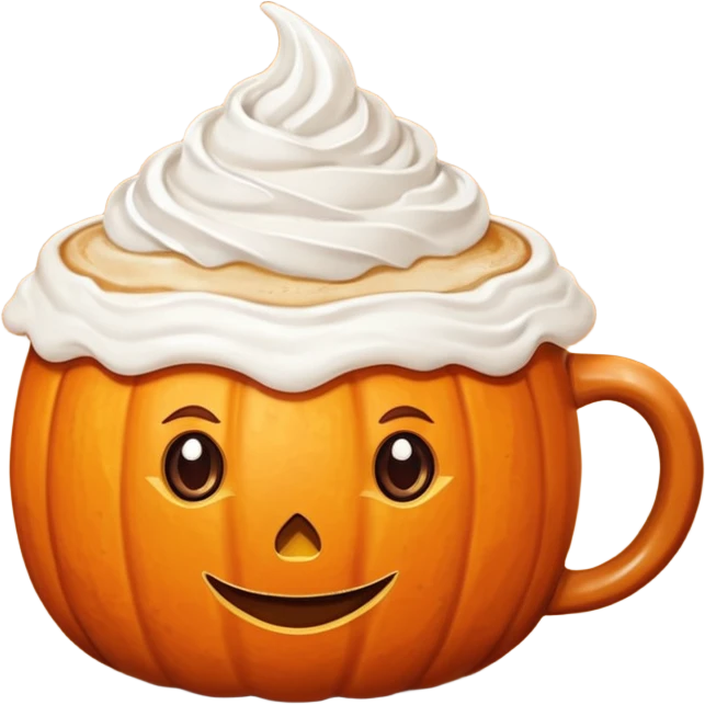 Pumpkin spice latte emoji
