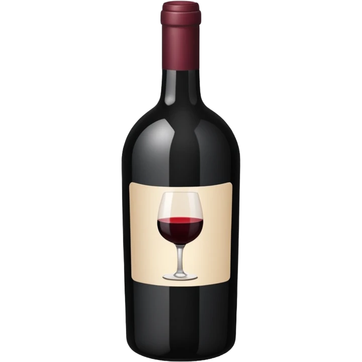 black wine emoji