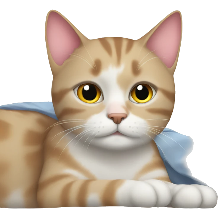Cat waking up to early morning  emoji