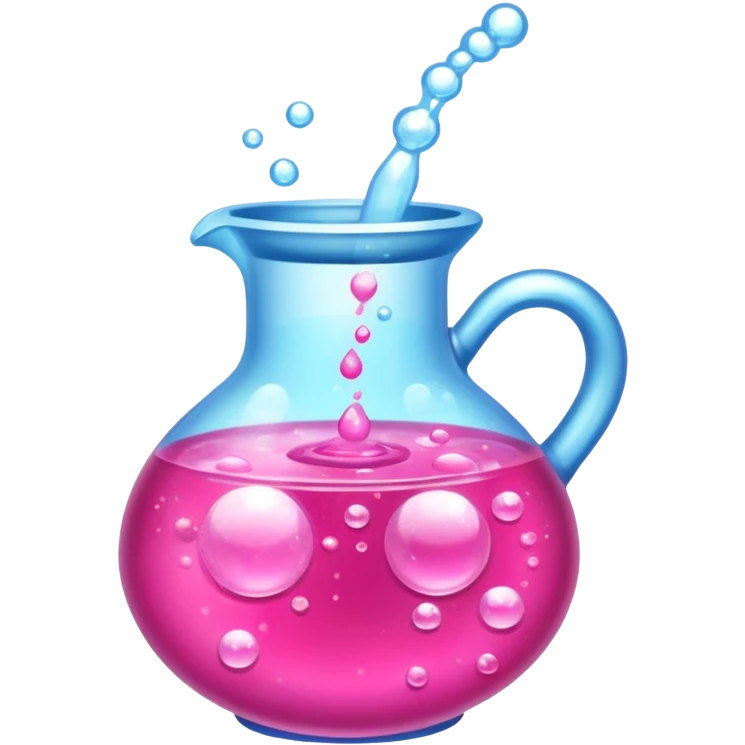 Black hot pink magic potion sparkles emoji