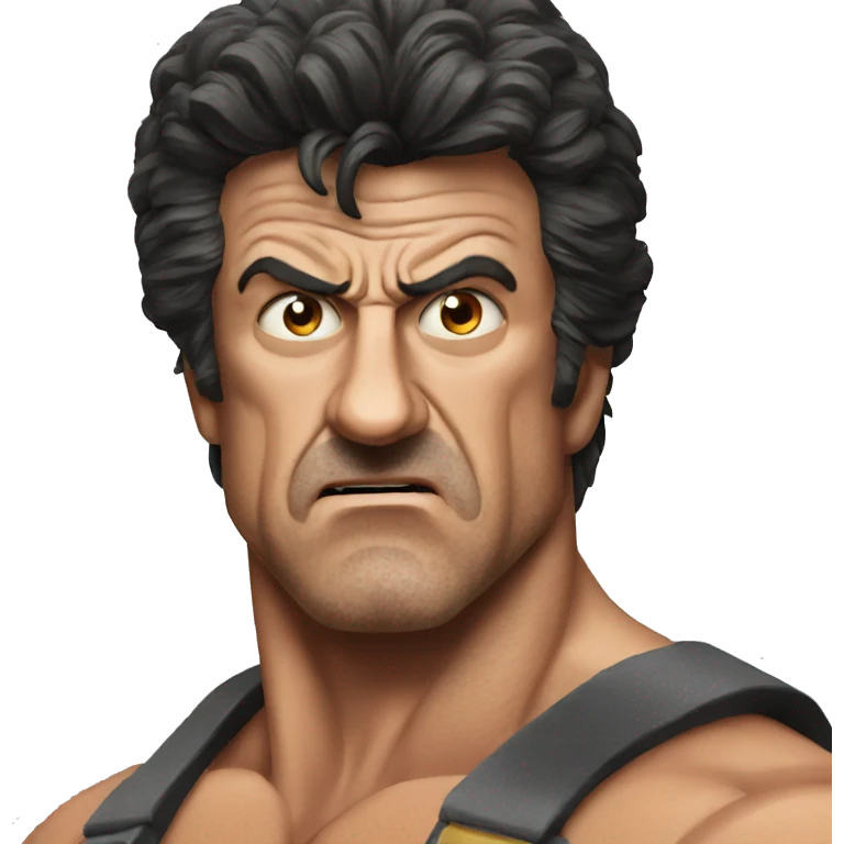 Stallone angry emoji