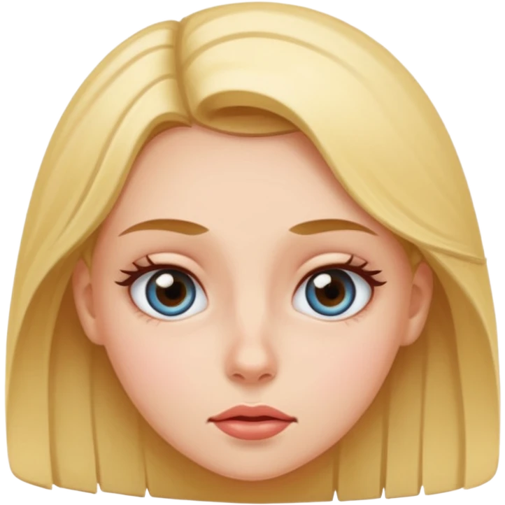 Girl rolling eyes emoji