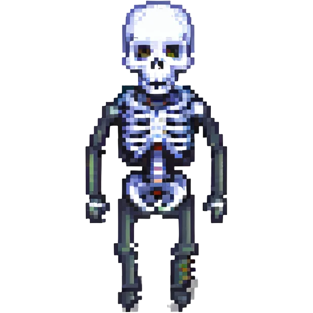A surprised skeleton, version 3. emoji