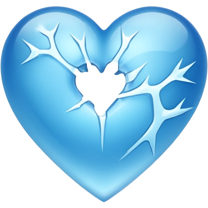 Un corazón congelado emoji