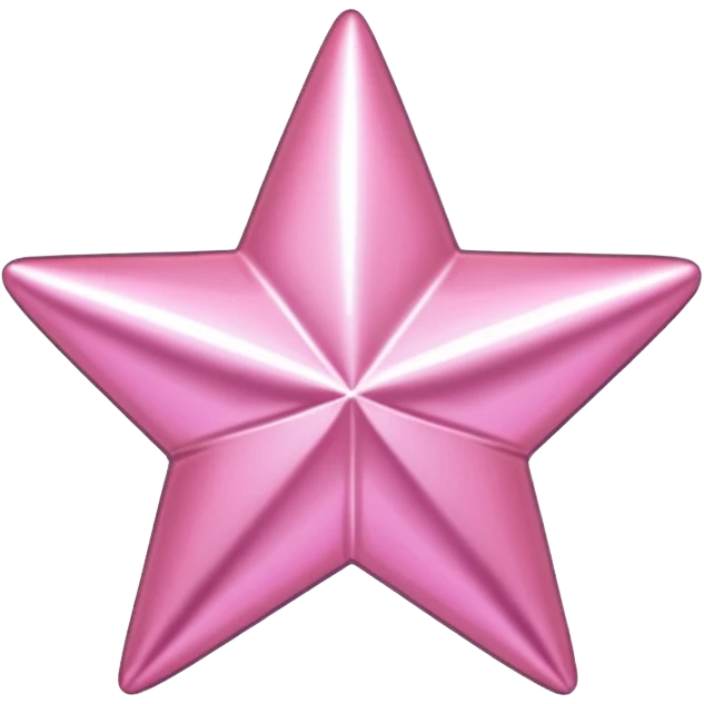pink metallic star emoji