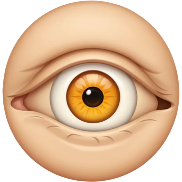 One eye half closed and another eye open emoji emoji