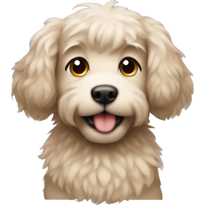 Hairy puppy emoji