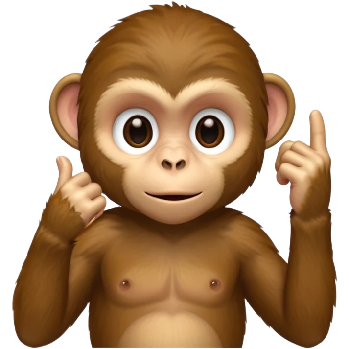 A A monkey, pulling the bottom of his eyelid down with one finger. emoji