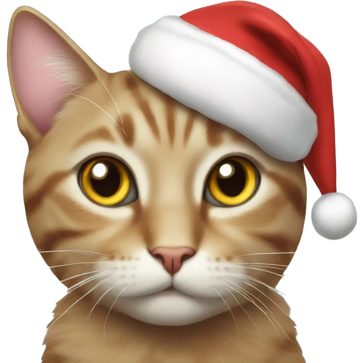 Christmas cat emoji