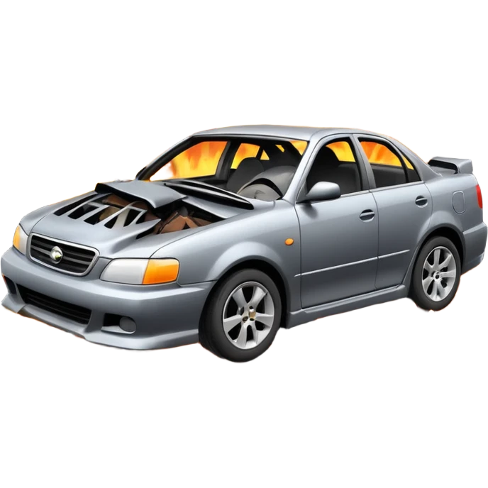 car crash emoji