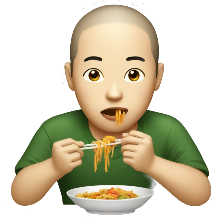 Chinese eating emoji