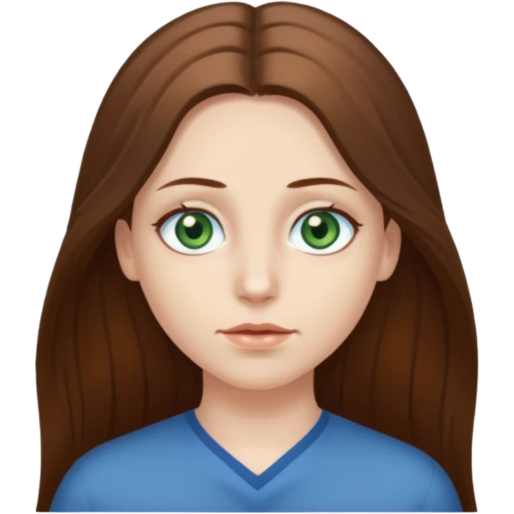 Im not pale but I'm whoite  I have greenish blue hazel eyes I have brown long hair middle part  emoji