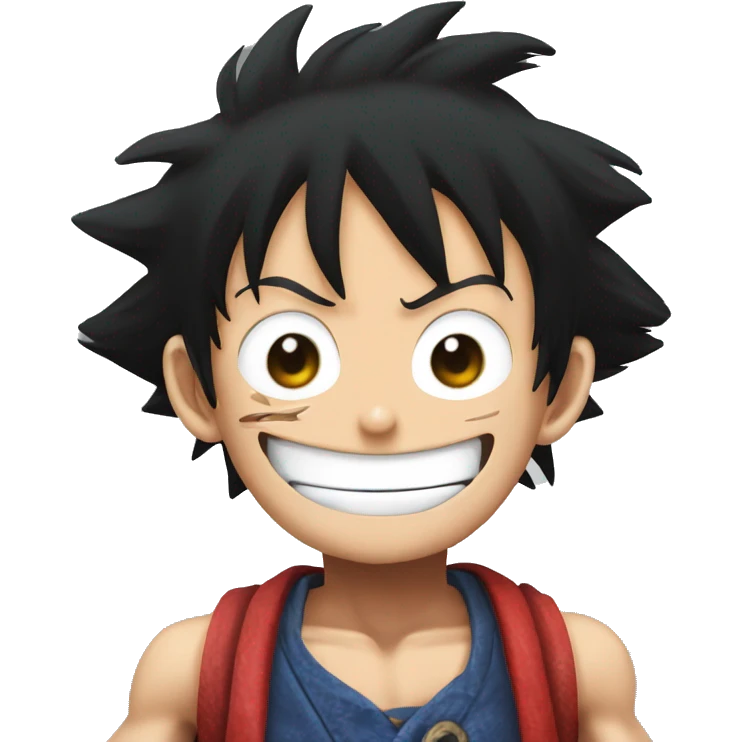 Monkey d luffy using gear 5 emoji