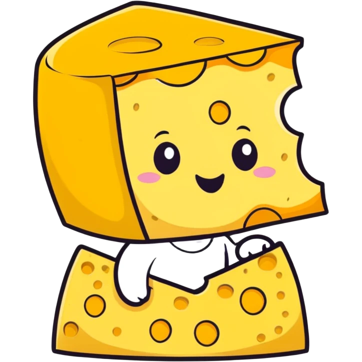 Toddle with cheese on his head  emoji