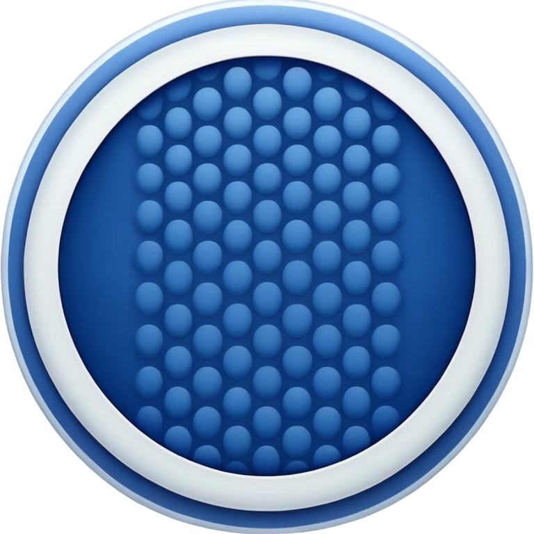 dark blue circle with pattern emoji