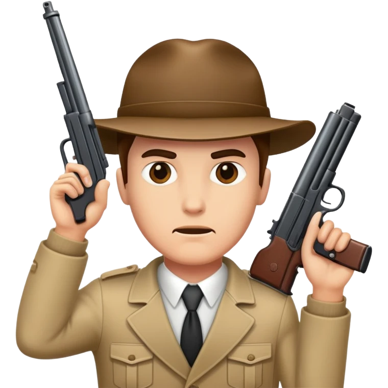Man with a gun to his head emoji