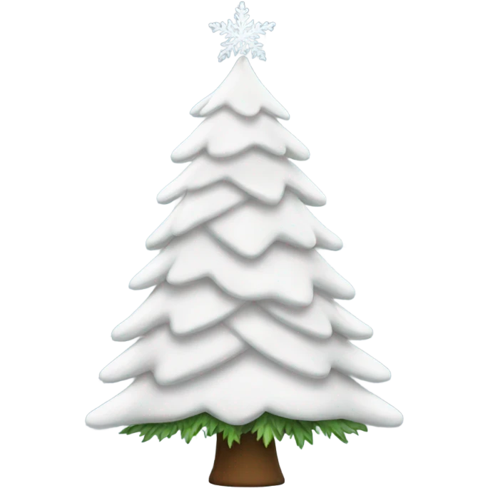 White christmas tree emoji