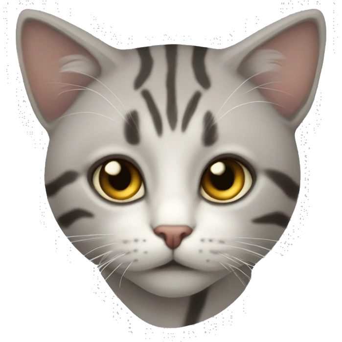 котенок держит сердечко  emoji
