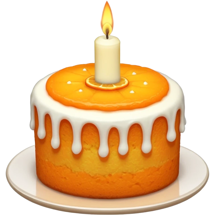 Orange cake emoji