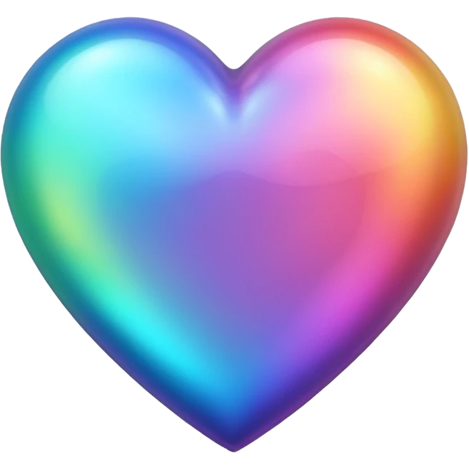 iridescent heart emoji