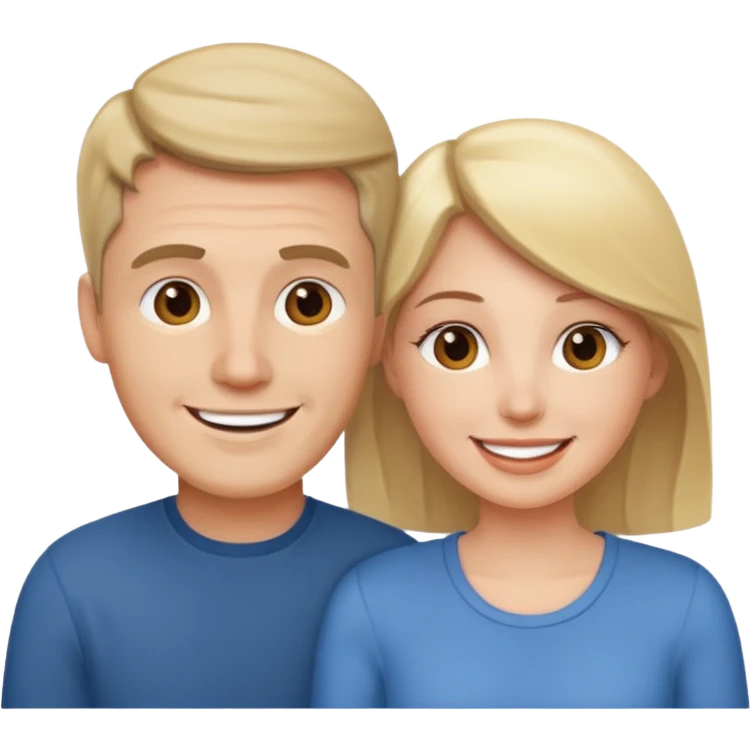 a person chatting up another person, one white male, one white woman emoji