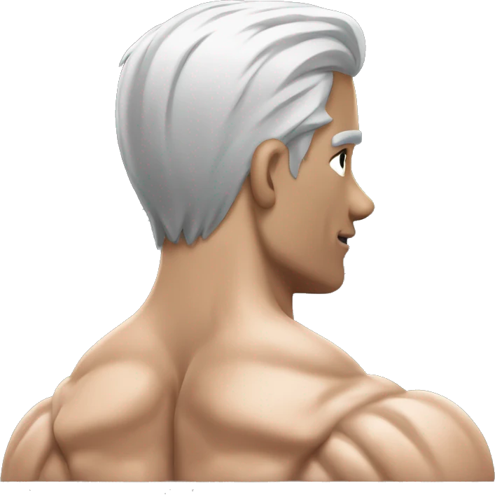 shoulders muscle back view  emoji