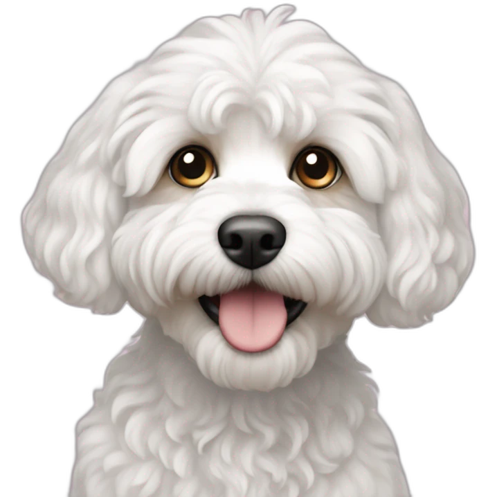 White cavapoo emoji