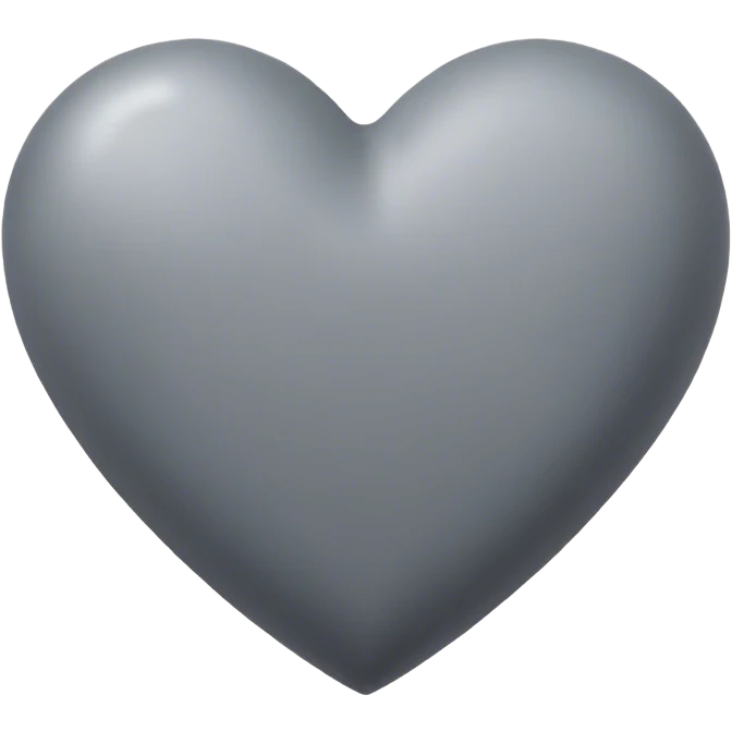 Grey heart emoji