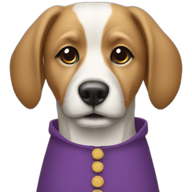 Chien qui porte un costume  emoji