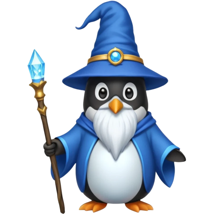 Penguin Wizard emoji