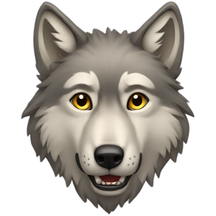 Wild wolf  emoji