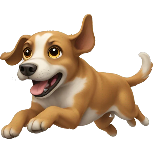 Dog flying emoji
