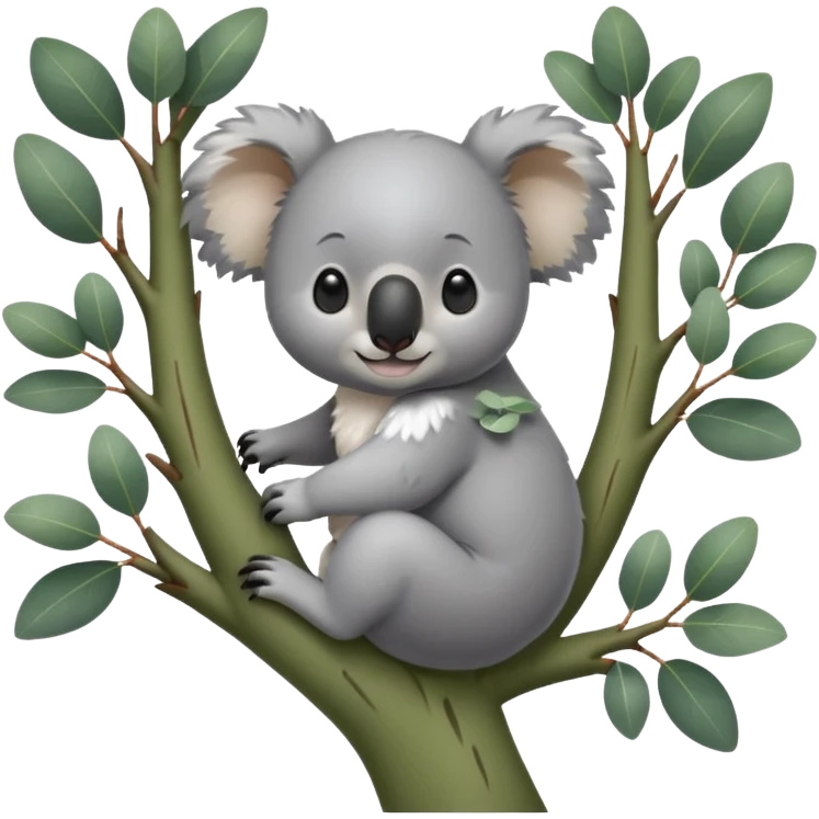 Koala in a tree emoji