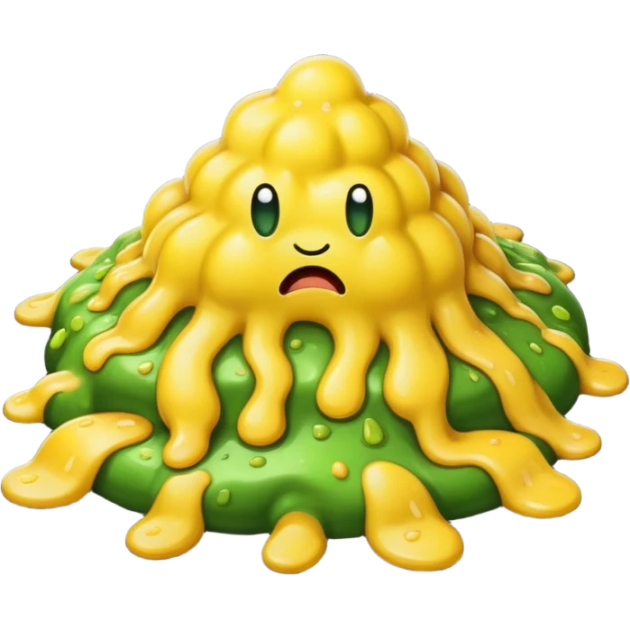 Vomiting on the asphalt emoji