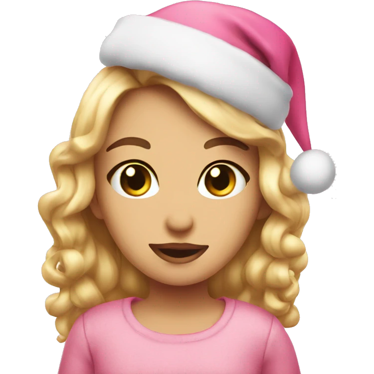 Cute pink Christmas  emoji