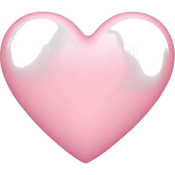 Light pink heart emoji