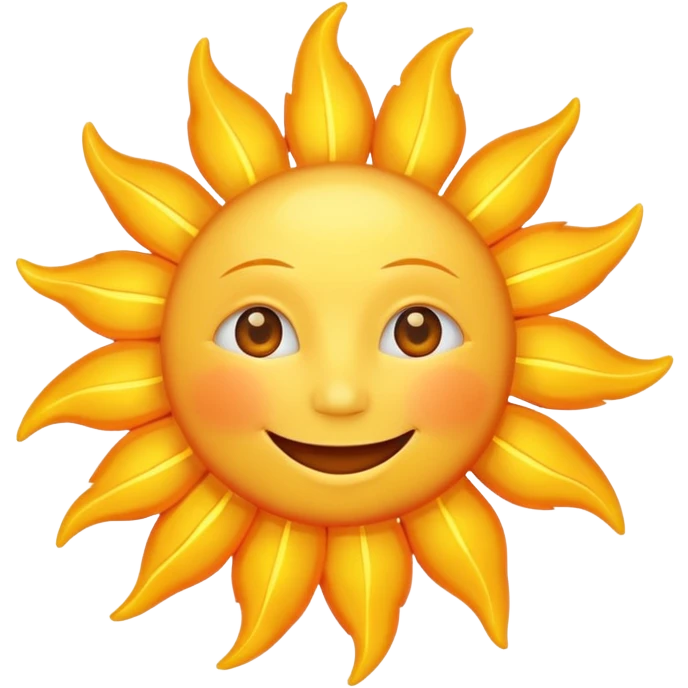 smiling sun emoji emoji