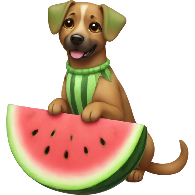dog watermelon fairy emoji