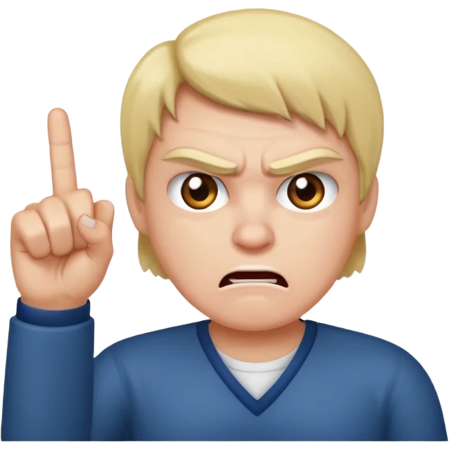 angry emoji and middle finger emoji