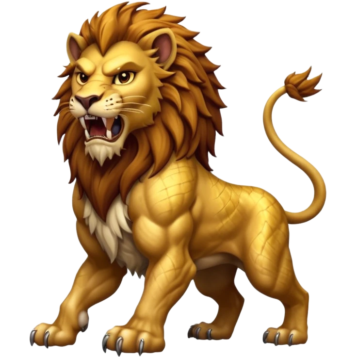 make a hyper realistic mythical lion creature with great detail emoji