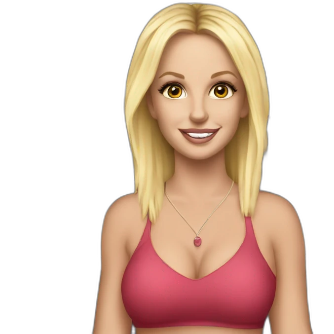 Britney Spears working at GAS station emoji