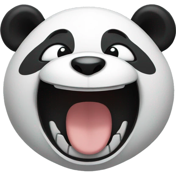 Panda laughing  emoji