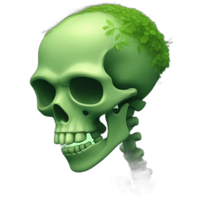 overgrown swamp skeleton emoji