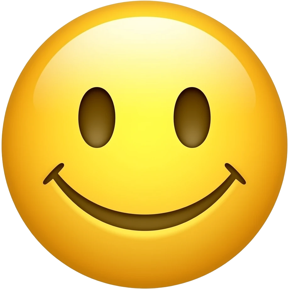 Сгенерируй эмоджи оценка пользователя - Нейтрально, желтый смайлик emoji