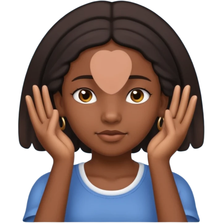 👧🏾👂🏾🤏🏾 emoji