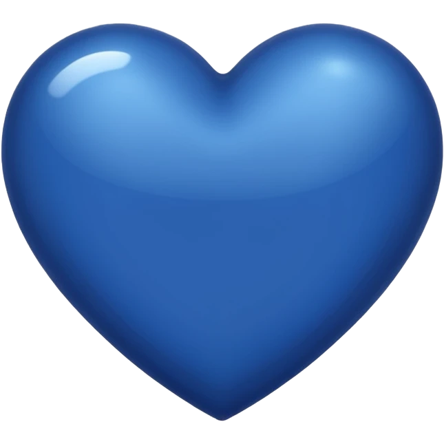 Small dark blue simple heart emoji