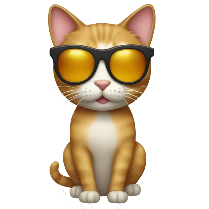 Cat with sunglasses emoji