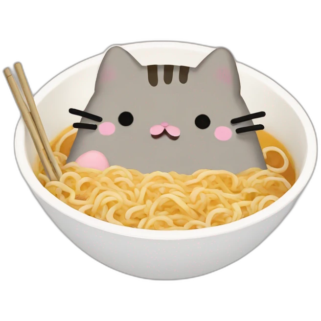 pusheen-eating-ramen emoji