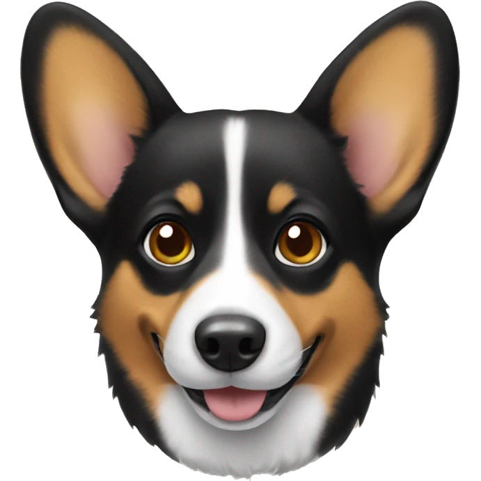 Black corgi emoji